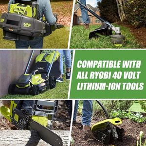 Energup 6000mAh pengganti Ryobi 40V baterai dan pengisi daya untuk baterai Lithium OP4026 OP40601 OP4030 dengan OP401 Ryobi 40V pengisi daya - Product Image 6