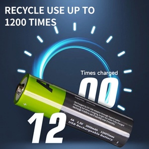 Batterie au lithium rechargeable AA 1,5 V IILEER en stock dans l'entrepôt américain, 2000 mAh, 1200 cycles, avec port Type C pour l'extérieur - Product Image 2