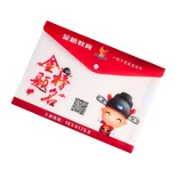 Carpeta de Archivo Transparente A4 Personalizada con 11 Orificios, Carpeta de Documentos Impermeable con Botón para Oficina, Carpeta de Bolsillo, Sobre para Documentos