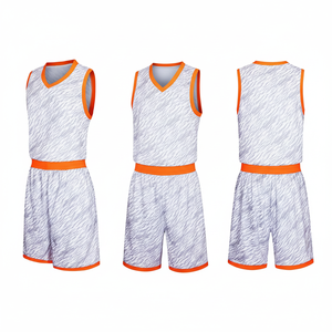 Dernier maillot de basket-ball personnalisable Vêtements de sport unisexes à logo imprimé Uniforme de sport pour hommes Combinaison de couleurs populaire - Product Image 1