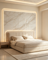 Panneau de décoration intérieure, rénovation murale pour hôtels, bureaux commerciaux, bâtiments, feuille de marbre PVC imperméable pour usage domestique
