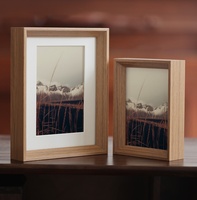 Bingkai foto besar dari kayu dalam gaya minimalis ornamen Desktop Set up 6-inch A3A4 bingkai foto tergantung di dinding.