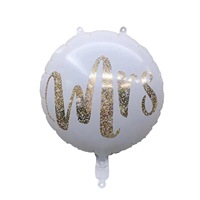 Ballon rond en aluminium de 18 pouces, Mr et Mme, décoration de mariage, amour, Saint-Valentin