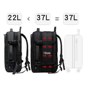 2020 New Arrival High Capacity Waterproof Travel Rucksack Expandable <strong>Backpack</strong> <strong>Laptop</strong> 17.3 for Men - Product Image 2
