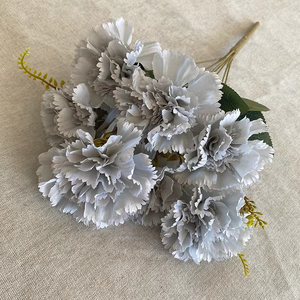 Fiori Artificiali Economici all'Ingrosso, Garofano <span class=keywords><strong>Nora</strong></span> a Sette Teste, Fiori Artificiali Decorativi per la Festa della Mamma - Product Image 3