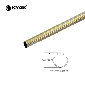 KYOK Ensemble de tringles à rideaux décoratives économiques, double, sans minimum de commande, <span class=keywords><strong>tringle</strong></span> à rideaux tendance, <span class=keywords><strong>tringle</strong></span> à rideaux en arc - Product Image 2