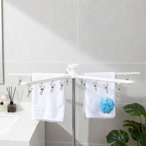 Tendedero de <span class=keywords><strong>Ropa</strong></span> Metálico de Doble Nivel de Alta Calidad, Tendedero de <span class=keywords><strong>Ropa</strong></span> Metálico Retráctil, Tendedero de <span class=keywords><strong>Ropa</strong></span> Portátil para Bebés - Product Image 2