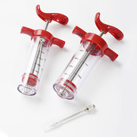 Injecteur de marinade en acier inoxydable de qualité alimentaire pour dinde, seringue à sauce BBQ, injecteur de saveur, outil de cuisine