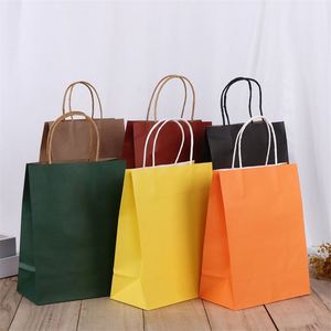 ถุงกระดาษคราฟท์สีน้ำตาล/ดำ พิมพ์ลายตามสั่ง FSC GMI สำหรับบรรจุภัณฑ์ของขวัญอาหารขนาดเล็ก สีขาว พร้อมโลโก้ของคุณ - Product Image 1