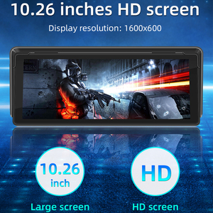 Duy nhất DIN 10.26 inch Xách Tay Xe phương tiện truyền thông máy nghe nhạc không dây Carplay 1din màn hình cảm ứng hỗ trợ BT FM Android tự động gương xe Stereo - Product Image 4