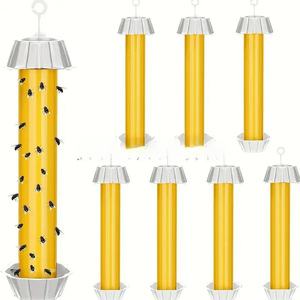 Trampas para Moscas, Tubos Adhesivos Amarillos Desechables para el Control de Insectos, para Uso en Interiores, Exteriores y Jardines - Product Image 5