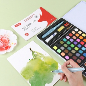 Set di Colori ad Acquerello Solidi Giorgione 60 Colori Perlati Metallizzati per Principianti per <span class=keywords><strong>Pittura</strong></span> su Carta e Tela - Product Image 6