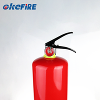 Extincteur Okefire Red Fire en acier inoxydable, cylindre de 0,9 à 9,0 kg, classe B, portable, avec certification CE