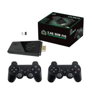 Factory hot sale M8 Video Game Console 64G 2.4G Double Wireless Stick 4K 10000+ Games Retro Game Controller