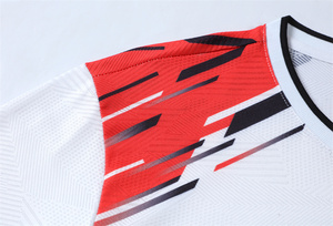 Custom Men's Tennis & <b>Badminton</b> Long T-Shirts Polyester Spandex Sportswear Heat-Transfer Printing Custom Logo & Label - Product Image 3