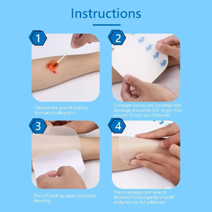 Bende <span class=keywords><strong>per</strong></span> medicazione idrocolloide autoadesive grande cerotto idrocolloide altamente assorbente impermeabile <span class=keywords><strong>per</strong></span> bendaggio - Product Image 3