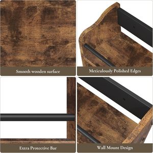 <span class=keywords><strong>Étagère</strong></span> <span class=keywords><strong>murale</strong></span> en bois <span class=keywords><strong>à</strong></span> 3 niveaux pour assaisonnements, organisateur de cuisine suspendu personnalisé pour armoire et garde-manger - Product Image 5