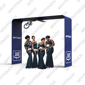 Ảnh gian hàng nhà sản xuất 360 <span class=keywords><strong>video</strong></span> gian hàng Powered bởi pin làm việc với điện thoại thông minh iPad DSLR Máy ảnh 360 photobooth máy - Product Image 1