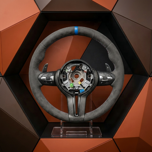 Volante Deportivo Personalizado de Fibra de Carbono Mate y Gamuza Completa para <span class=keywords><strong>BMW</strong></span> M3 E90 E92 E93 <span class=keywords><strong>M5</strong></span> <span class=keywords><strong>E60</strong></span> F10 F30 <span class=keywords><strong>M5</strong></span> - Product Image 1