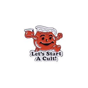 Spilla in metallo smaltato 'Let's Start a Cult' e distintivi per zaino con lettere stampate a tema 'Invocazione <span class=keywords><strong>di</strong></span> Demoni', gioielli regalo per amici - Product Image 4