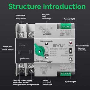 63a 100a אוטומטי מתג לוח מחולל <span class=keywords><strong>ats</strong></span> בקר 380 קלט V סוג 40a/50a/60a/30a/20a/60a/30a/20a/20a/16a זרמים פלט - Product Image 4