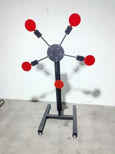 ODM Professional Outdoor Texas Star Steel <strong>Target</strong> Stand Red &amp; White 173cm CE Certified Custom Logo Option Shooting Practice - Product Image 1
