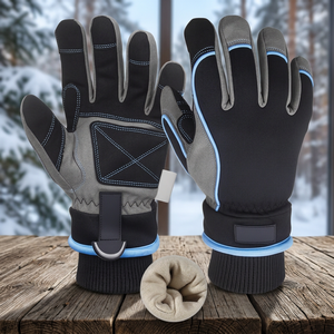 Gants de travail d'hiver imperméables pour hommes et femmes, 3M Spandex, pour le ski, le snowboard, écran tactile, chauds, à enfiler - Product Image 3