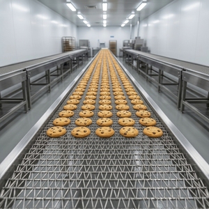 Banda Transportadora de Acero Inoxidable de Alta Calidad <span class=keywords><strong>para</strong></span> Procesamiento de Alimentos y Entrega de Paquetes Express, Venta al Por Mayor de Fábrica Personalizada - Product Image 1