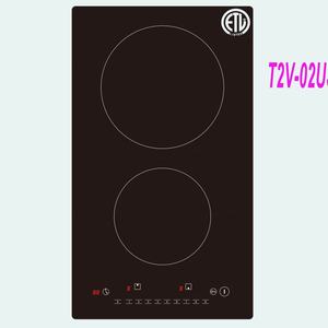 Table de cuisson en céramique à deux brûleurs de 3000 W avec certification ETL - Product Image 1