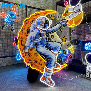 Rebow Company Wall Decor Personalized LED Logo Custom UV Print <b>Neon</b> <b>Sign</b> - Product Image 1