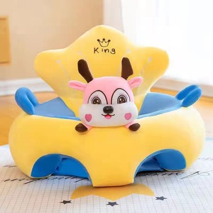 Canapé pour enfants en forme de vache, de cochon, de dessin animé, animal en peluche, siège de soutien pour bébé, dinosaure, licorne, peluche douce, canapé pour bébé, siège de canapé sécurisé pour bébé - Product Image 6
