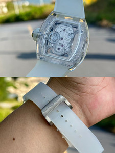Oem logo New Street-style Luxury Crystal Skull Tourbillon Automatic <b>Mechanical</b> <b>Watch</b> for Men - Product Image 5