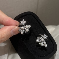 Латунное кольцо с позолотой 14K и серебряным оттенком, в форме звезды, регулируемое, с высококачественным натуральным пресноводным жемчугом, изящное женское украшение