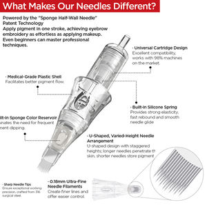 Aiguilles de tatouage en gros stérilisées de haute qualité meilleure usine d'aiguille de tatouage V6 10 pièces cartouche de tatouage - Product Image 4