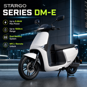 STARGO DM-E Moto Elettriche Sportive Intelligenti, Potenza di Picco 5.8kW, Velocità Massima 95km/h, Autonomia 130km, Doppia Batteria, NFC, <span class=keywords><strong>CBS</strong></span>, Urbane - Product Image 1