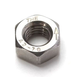 Tornillos y tuercas hexagonales de acero inoxidable DIN 934 304 de alta calidad Tuercas hexagonales Premium para una sujeción segura - Product Image 1