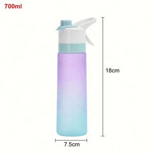 Bouteilles d'eau de cyclisme en plastique givré de 700 ml, personnalisables, avec poignée portable, pour le sport et les activités de plein air – Nouveauté très demandée - Product Image 4
