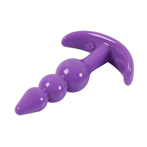 Scatola personalizzata gratuita-vendita direttamente in fabbrica di giocattoli Sexy in Silicone medicale tre perline <span class=keywords><strong>anale</strong></span> testa a testa per <span class=keywords><strong>uomo</strong></span> donna - Product Image 3