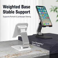 Support de téléphone pliable personnalisable, support de tablette réglable pour iPhone iPad, support portable pour les appels vidéo TikTok