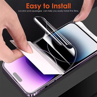 Protection d'écran en hydrogel haute sensibilité ultra-mince 2.5D avec revêtement anti-traces de doigts pour 15 15 Plus, transparente et souple en TPU