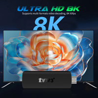 TVR3 Plus 8k Tv Stick Quad Core Android 14 Dual 5ghz WIFI 6 BT 5.2 2GB RAM 16GB ROM Rk3518 Smart Fire TV Stick Set-Top Box Tvr3+