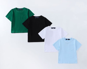 เสื้อคอตตอนสำหรับเด็กเสื้อสำหรับเด็กผู้ชายเสื้อพิมพ์ลายตัวอักษรเสื้อระบายอากาศคอกลมสำหรับ100% - Product Image 5