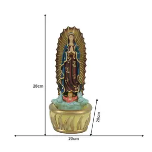 JiXin-figura decorativa OEM ODM para el hogar, decoración de dormitorio, acentos, artesanía de Santa Virgen María, estatua de María