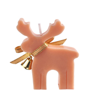 Bougie parfumée sur le thème des fêtes de Noël, forme de mouflon, d'elk, de cerf, décorations de fête, bougie en cire de soja aromatique