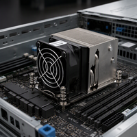 KYL4844-2UA 2U Pendingin CPU Server Aktif untuk AMD EPYC 8004 dan Ryzen Threadripper 7000, LGA4844 sTR5, TDP 225-350W, Kipas 60mm