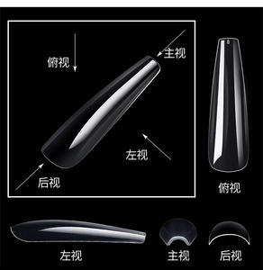 240 pc/boîte Gel Doux Faux Ongles Conseils Super Long Ballerine Cercueil Presse Sur Ongles Couverture Complète Mat XXL Capsule Ongles Gel Conseils - Product Image 3