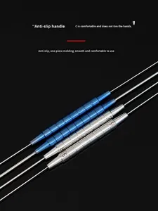 Probe Lakrimal Oftalmik Baja Tahan Karat Jarum Berujung Ganda Lubang Jarum Drainase Lakrimal Jarum Irigasi Bedah Manual CE - Product Image 2