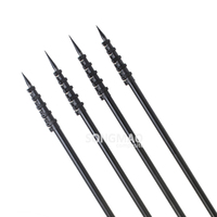 Pôles télescopiques en fibre de carbone de haute qualité, longueur personnalisée, pour bateaux, stabilisateurs de pêche, avec pince, 15 pieds, 18 pieds, 20 pieds, 22 pieds