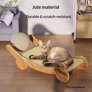 Tiragraffi per Gatti in Sisal Completo, Verticale, con Pallina Integrata, Nido per Gatti, Anti-Graffio, Stile Accattivante - Product Image 5