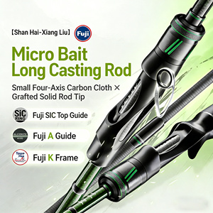 Canne à pêche spinning en fibre de carbone robuste, résistante aux chocs, précise et optimisée pour la pêche en milieu humide – Stock en gros - Product Image 4
